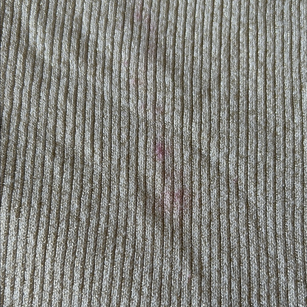 Express Gold and Cream Ribbed Sweater - Picture 5 of 6
